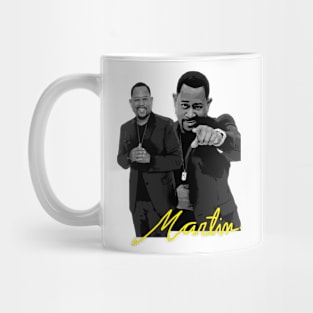 martin black and white retro style Mug